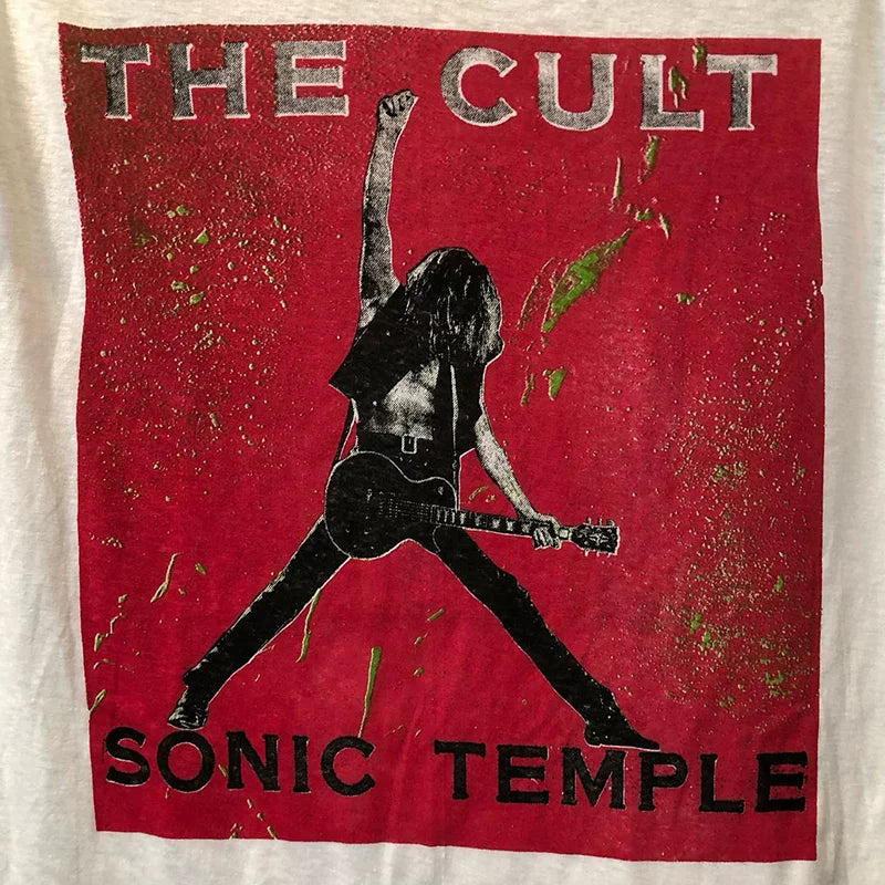 The CULT European and American heavy metal band Oversize retro short -sleeved Meichao street round neck men and women Tee shirts