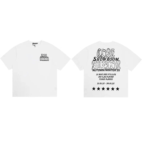Cole Buxton White Showroom Runway Graphic T-Shirt