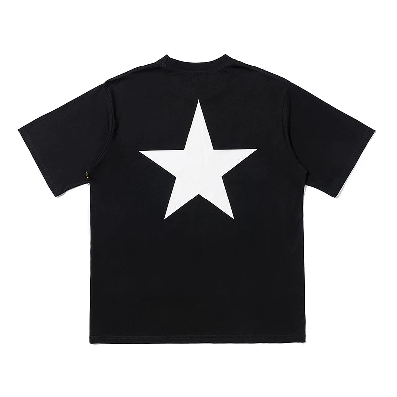 FEAR OF GOD ESSENTIALS Star Graphic Loose High‑Street Short Sleeve T‑Shirt Unisex