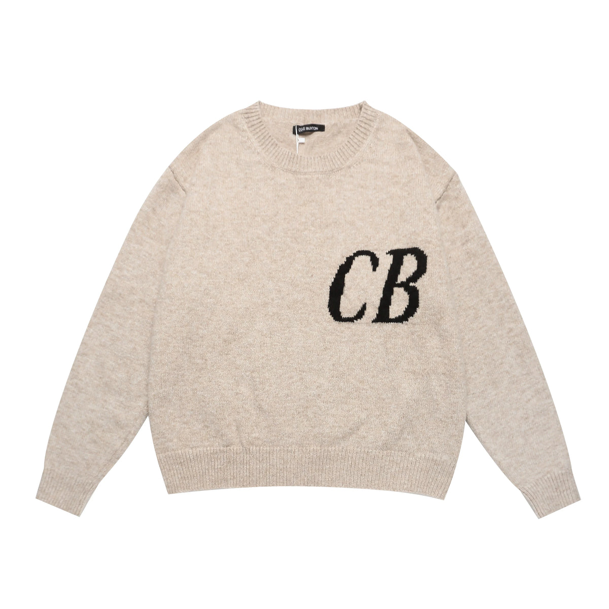 Cole Buxton Gray Side Italic CB Logo Sweatshirt