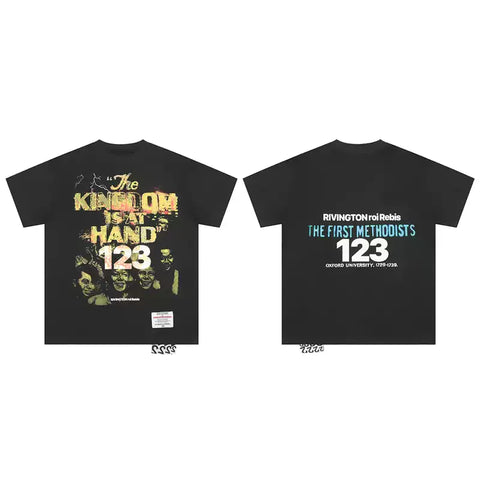 FOG × RRR123 King Print Loose Crew Neck Unisex Tee