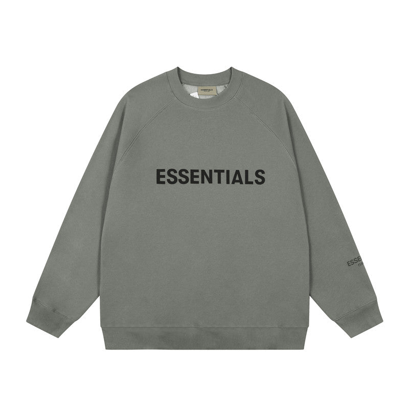 FEAR OF GOD FOG ESSENTIALS Letter Print Loose Crew Neck Sweatshirt Unisex