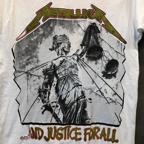 Metallica band American retro vintage rock peripheral chic hip-hop short sleeved men's and women's pure cotton T-shirt