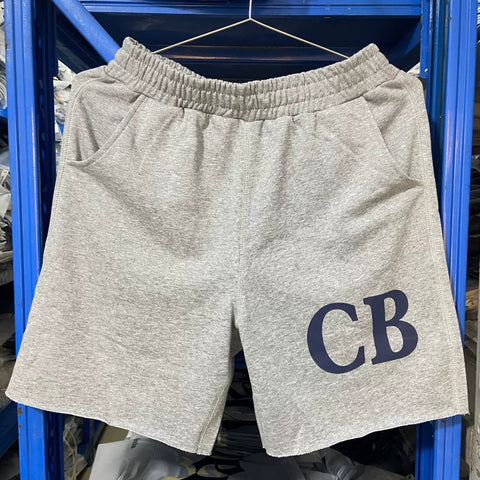 Cole Buxton Gray Side Italic CB Logo Shorts