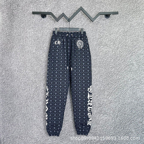 Chrome Hearts Monogram All-Over Print Lounge Pants (Dark Navy)