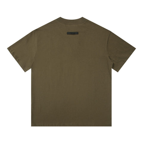 FEAR OF GOD ESSENTIALS American High‑Street Letter Print Loose Short Sleeve T‑Shirt