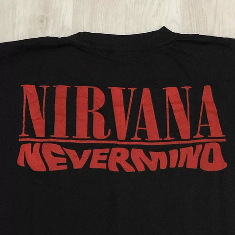 Nirvana Nevermind: Don't mind, kids like high street men and women's short sleeved T-shirts are trendy