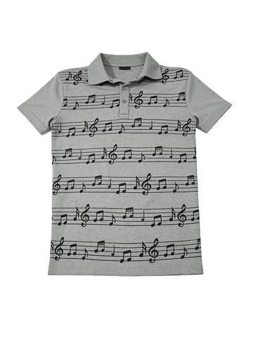 From The STREET: Street Note Score, Shoulder Slimming, Light Asian Summer Short sleeved Polo Shirt, T-shirt