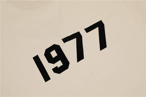 FEAR OF GOD ESSENTIALS 1977 Loose Unisex Couple Short Sleeve T‑Shirt