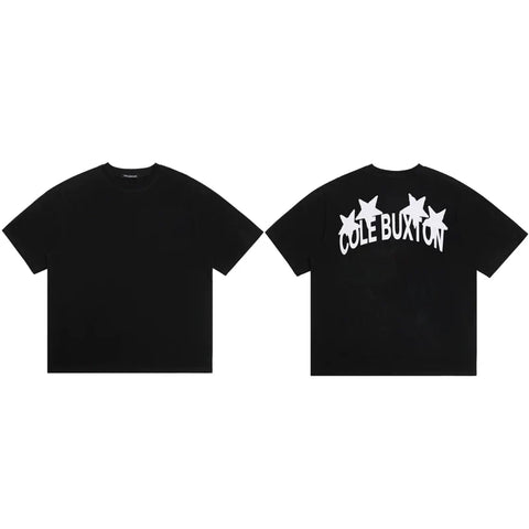 Cole Buxton Black Star Arch Logo T-Shirt
