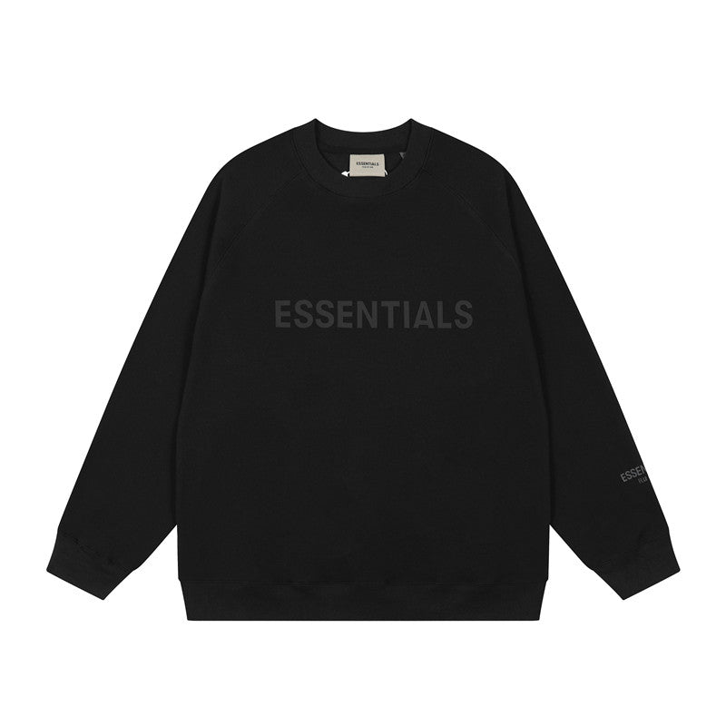FEAR OF GOD FOG ESSENTIALS Letter Print Loose Crew Neck Sweatshirt Unisex