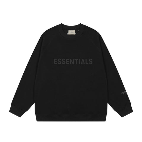 FEAR OF GOD FOG ESSENTIALS Letter Print Loose Crew Neck Sweatshirt Unisex