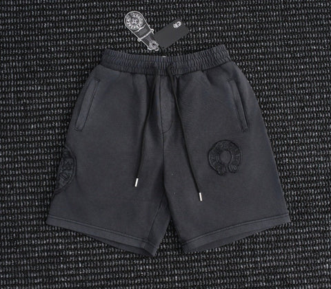 Chrome Hearts Dark Gray Drawstring Sweatshorts