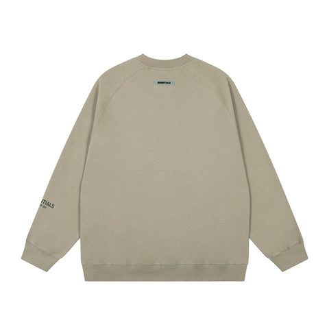 FEAR OF GOD FOG ESSENTIALS Letter Print Loose Crew Neck Sweatshirt Unisex