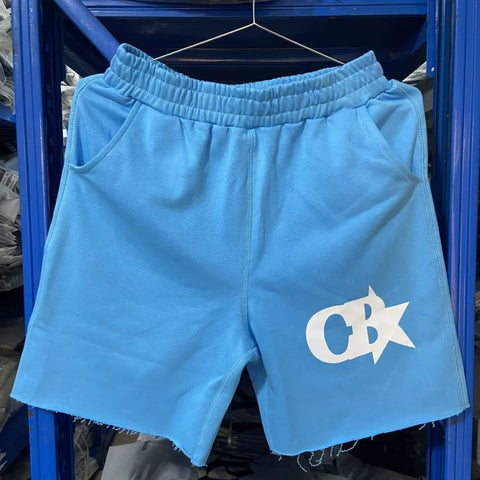 Cole Buxton Bright Blue Deconstructed Star CB Logo Shorts