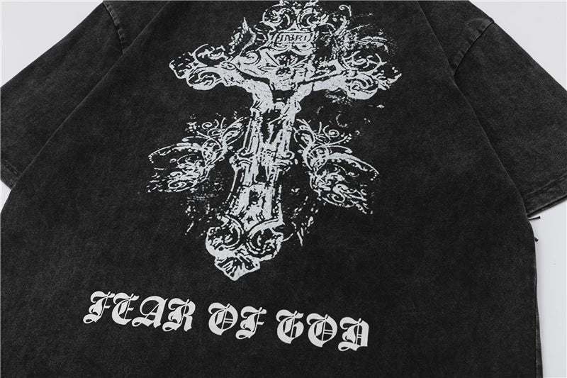 FEAR OF GOD FOG Vintage Washed Print Loose Unisex Tee