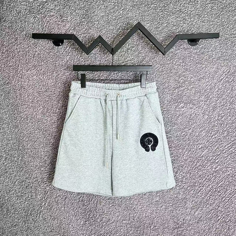 Chrome Hearts Light Gray Horseshoe Logo Sweatshorts