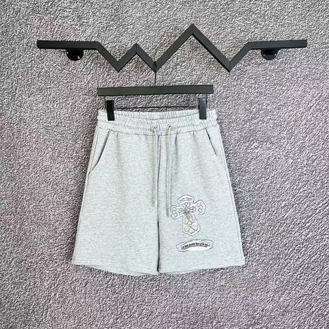 Chrome Hearts Light Gray Bear Graphic Sweatshorts