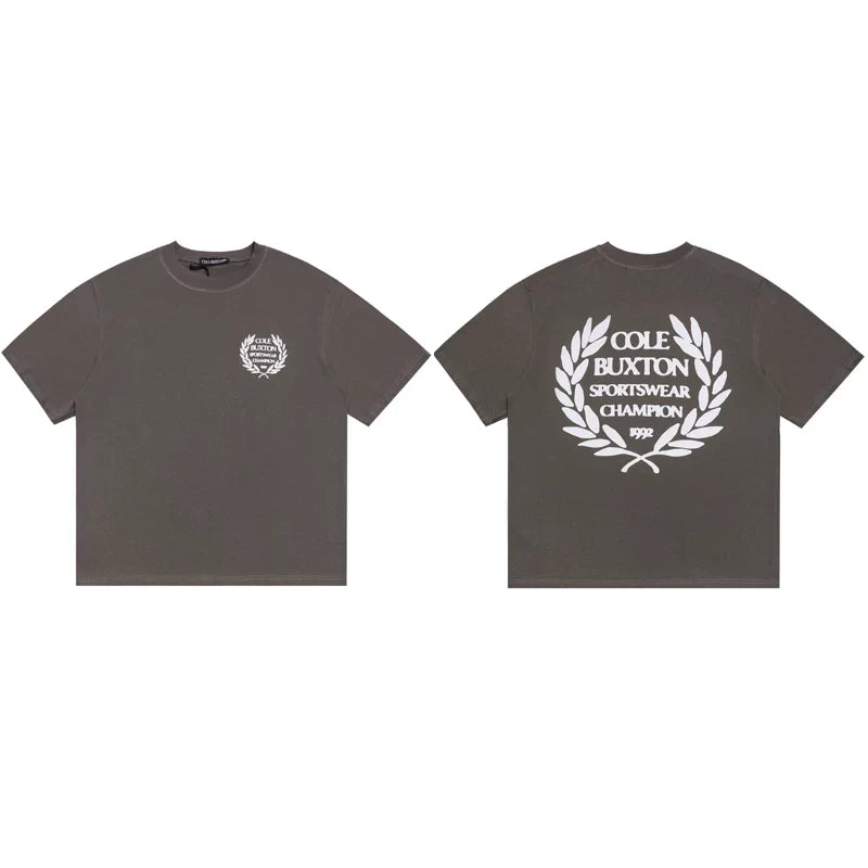 Cole Buxton Charcoal Champion Crest Logo T-Shirt