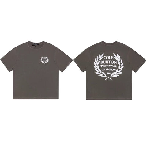 Cole Buxton Charcoal Champion Crest Logo T-Shirt
