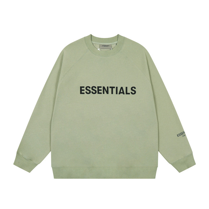 FEAR OF GOD FOG ESSENTIALS Letter Print Loose Crew Neck Sweatshirt Unisex