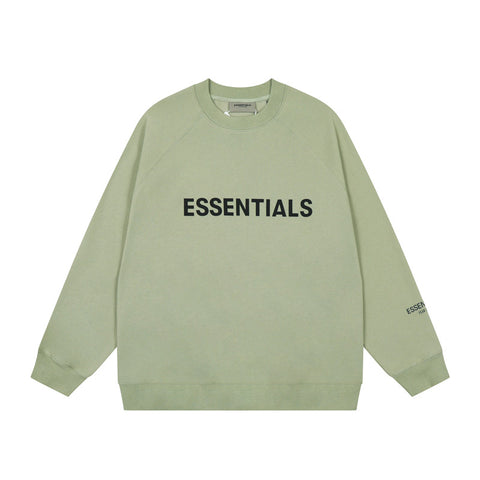 FEAR OF GOD FOG ESSENTIALS Letter Print Loose Crew Neck Sweatshirt Unisex