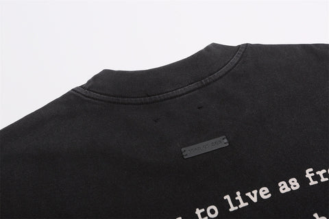FEAR OF GOD FOG Main Line Collab Retro Unisex Street Print Short Sleeve Tee