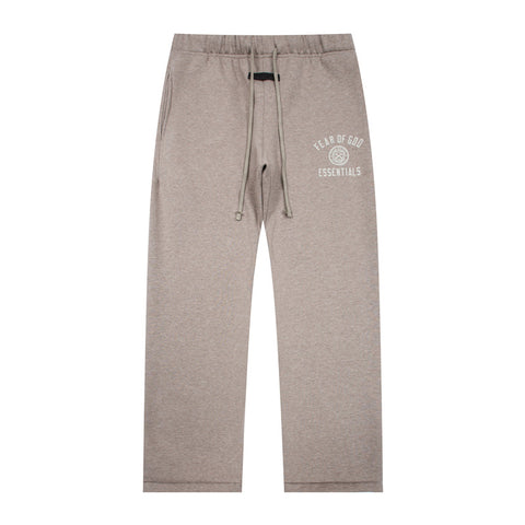 FEAR OF GOD FOG ESSENTIALS Badge Fleece‑Lined Loose Straight‑Leg Sweatpants