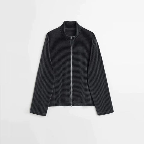 From The STREET Street Corduroy Zipper Cardigan Winter Mid Layer Cortis Martin Same Style