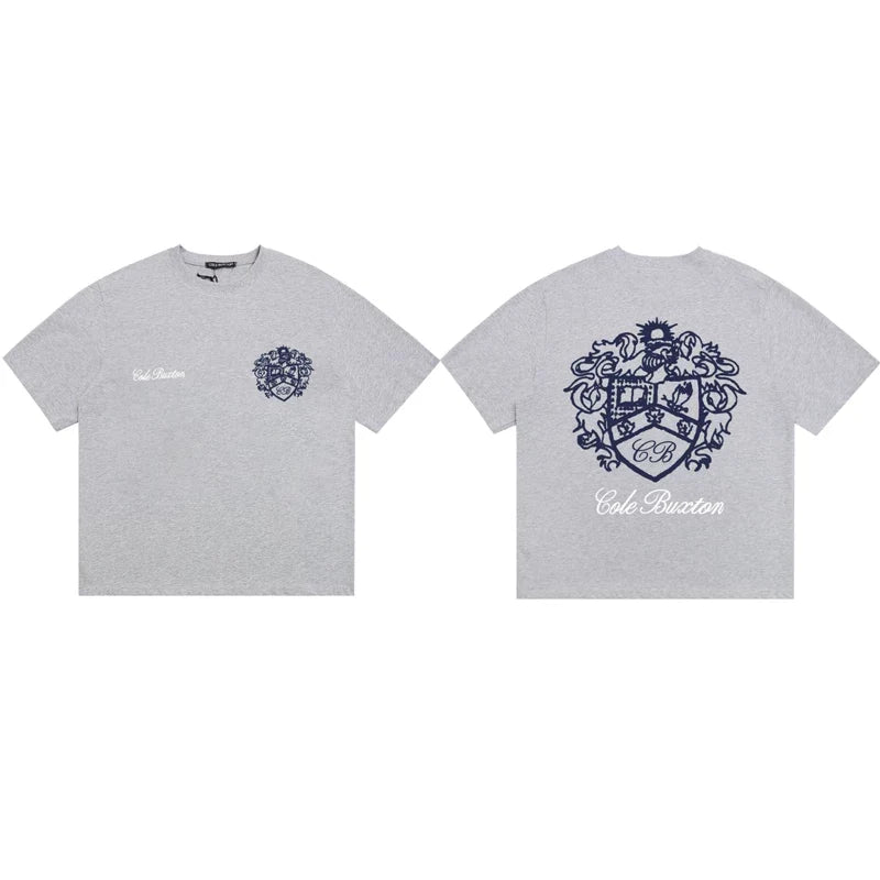 Cole Buxton Gray Vintage Crest Shield T-Shirt