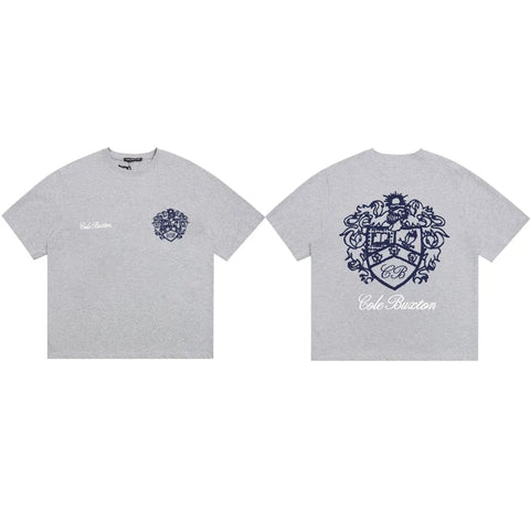Cole Buxton Gray Vintage Crest Shield T-Shirt