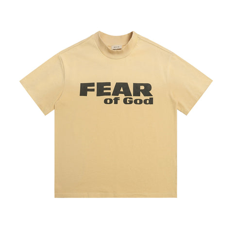 FEAR OF GOD FOG Main Line Letter Print Loose Men’s Short Sleeve Tee
