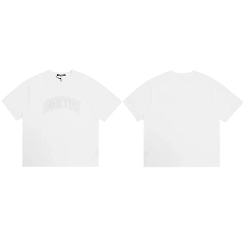 Cole Buxton White Arched Buxton Varsity Logo T-Shirt