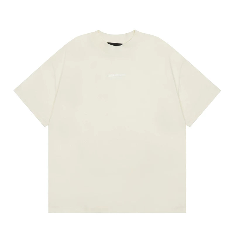 FEAR OF GOD ESSENTIALS Silicone Logo Short Sleeve T‑Shirt Unisex Loose Tee