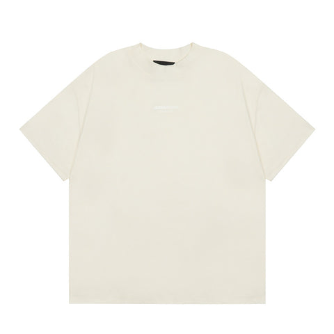 FEAR OF GOD ESSENTIALS Silicone Logo Short Sleeve T‑Shirt Unisex Loose Tee