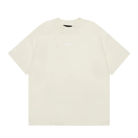 FEAR OF GOD ESSENTIALS Silicone Logo Short Sleeve T‑Shirt Unisex Loose Tee