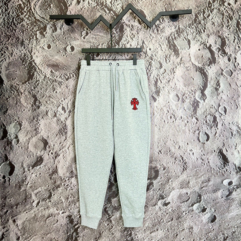 Chrome Hearts Red Cross Applique Lounge Pants (Grey)