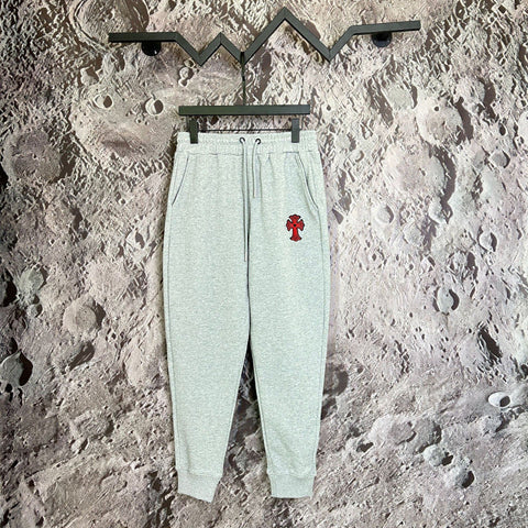Chrome Hearts Red Cross Applique Lounge Pants (Grey)