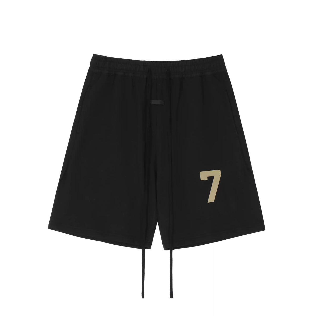 FEAR OF GOD FOG Main Line Season7 Flocked Number7 Loose Drawstring Strap Cotton Shorts