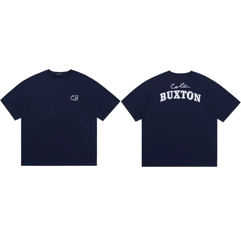 Cole Buxton Navy Minimalist CB Chest & Back Buxton T-Shirt