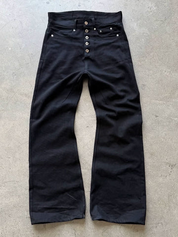 From The SRREET, a retro street washed distressed five button high ounce original denim jeans for men