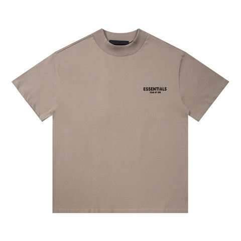 FEAR OF GOD ESSENTIALS Front Back Letter Print Unisex Short Sleeve T‑Shirt