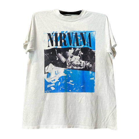 Nirvana Band Kotecoben Short sleeved T-shirt Hiphop Brand Texture Five inch Sleeve Male