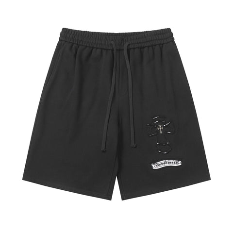 Chrome Hearts Black Drawstring Logo Sweatshorts