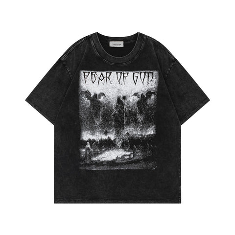FEAR OF GOD ESSENTIALS Angel Scene Vintage Wash Graphic T‑Shirt