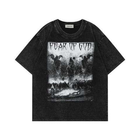 FEAR OF GOD FOG Vintage Washed Print Loose Unisex Tee