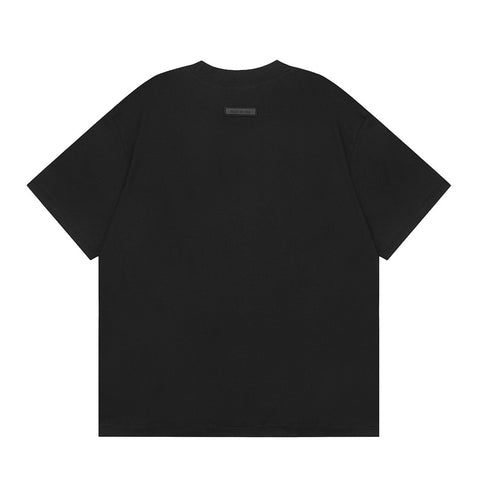 FEAR OF GOD ESSENTIALS Silicone Logo Short Sleeve T‑Shirt Unisex Loose Tee