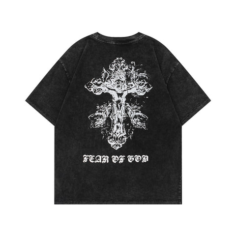 FEAR OF GOD ESSENTIALS Angel Scene Vintage Wash Graphic T‑Shirt