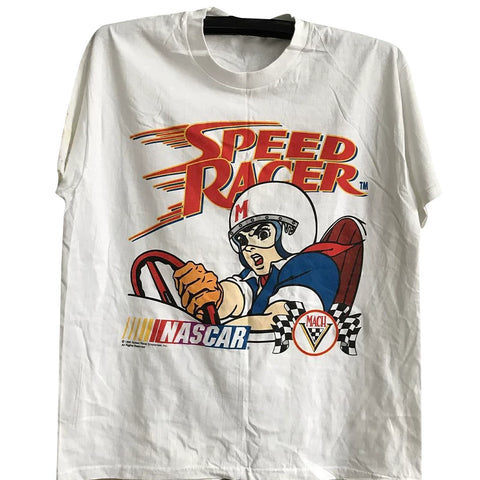 Speed Racer, American college style, niche, oversized, men's and women's versatile short sleeved T-shirt trend