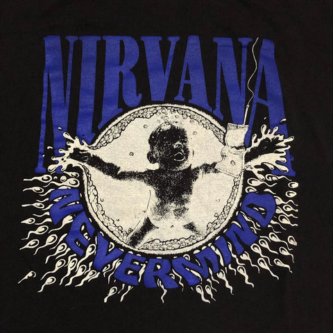 Nirvana Nevermind: Don't mind, kids like high street men and women's short sleeved T-shirts are trendy